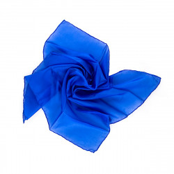 Nickituch Halstuch groß Pongé Royalblau ca. 65x65 cm 100% Seide