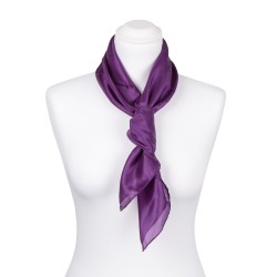 Seidentuch violett lila 100% reine Seide 90x90cm Damen einfarbig