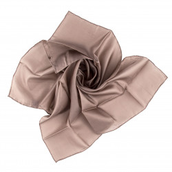 Seidentuch Halstuch Schal Beige ca. 90x90 cm 100% Seide