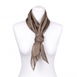 Seidentuch Halstuch Schal Beige ca. 90x90 cm 100% Seide