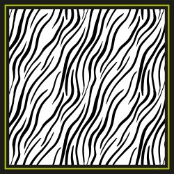 TINITEX Seidentuch Halstuch Zebra grün