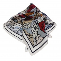 SPECIAL EDITION - Seidentuch Halstuch Floralprint blau 