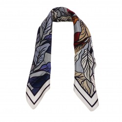 SPECIAL EDITION - Seidentuch Halstuch Floralprint blau 