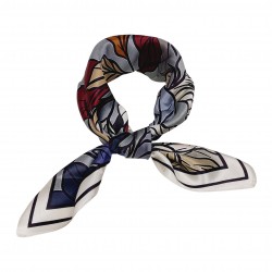SPECIAL EDITION - Seidentuch Halstuch Floralprint blau 