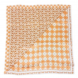 SPECIAL EDITION - Seidentuch Halstuch orange Patchwork