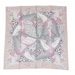 LUXURY EDITION - Seidentuch Halstuch beige rosa