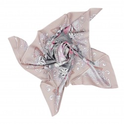LUXURY EDITION - Seidentuch Halstuch beige rosa