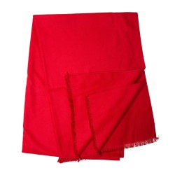 Winterschal XXL Seidenflanell Schal Stola rot