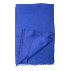 Winterschal XXL Seidenflanell Schal Stola royalblau