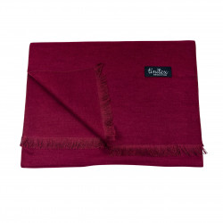 Winterschal Seidenflanell Schal aubergine