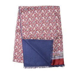 Business-Schal Seidenflanell weinrot Paisley