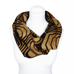 Winterschal Rundschal Loop braun Retro