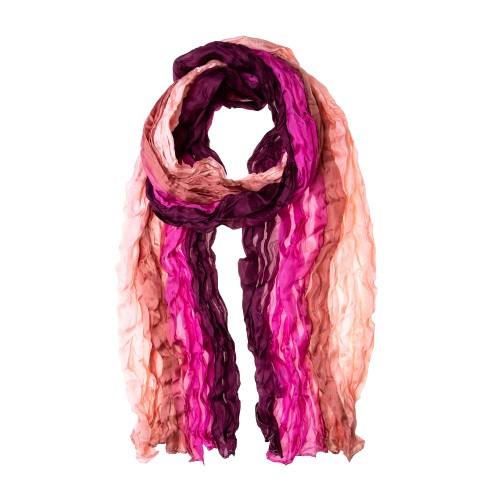 Knitterschal Halstuch Schal XXL Farbverlauf Pink