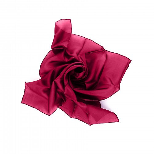 Nickituch Seidentuch 55x55 cm Weinrot Dunkelrot Bordeaux 
