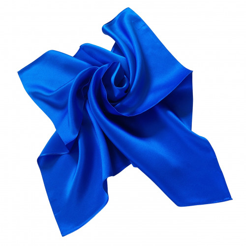 Nickituch Halstuch Satin royalblau