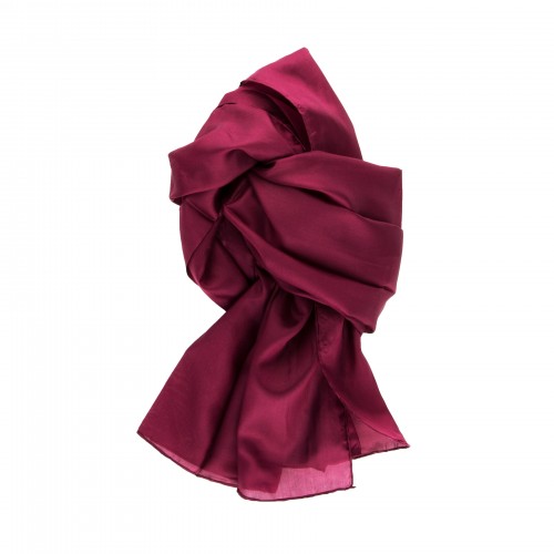 Seidenschal Halstuch Schal XXL aubergine