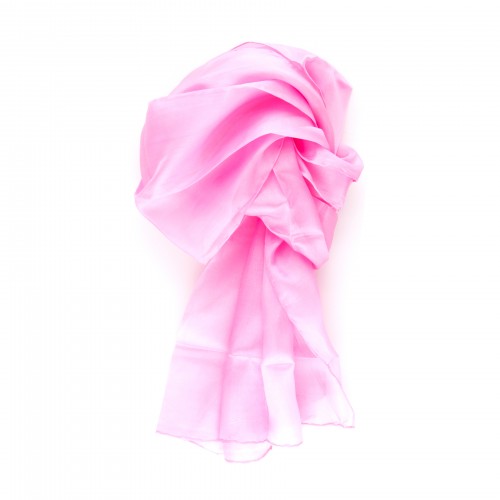 Seidenschal rosa altrosa 100% reine Seide 180x45cm