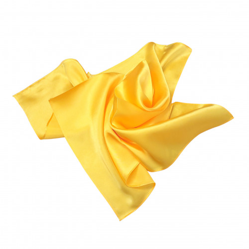 Seidentuch Halstuch Satin Gelb (16 Momme)